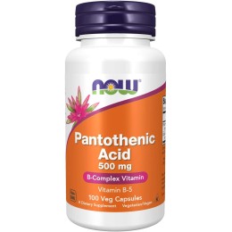 NOW Pantothenic Acid 500 мг, 100 капс