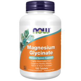 NOW Magnesium Glycinate, 180 таб