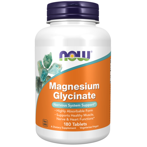 NOW Magnesium Glycinate, 180 таб