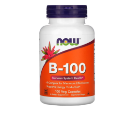 NOW Vitamin B-Complex 100 мг, 100 таб