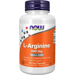 NOW L-Arginine 500 мг, 100 капс