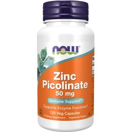 NOW Zinc Picolinate 50 мг, 120 капc