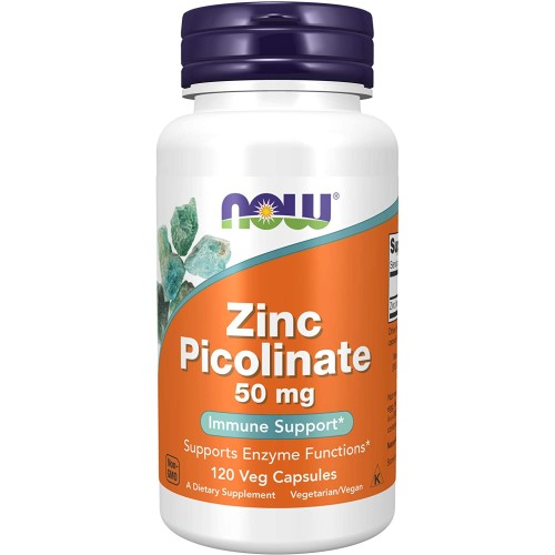 NOW Zinc Picolinate 50 мг, 120 капc