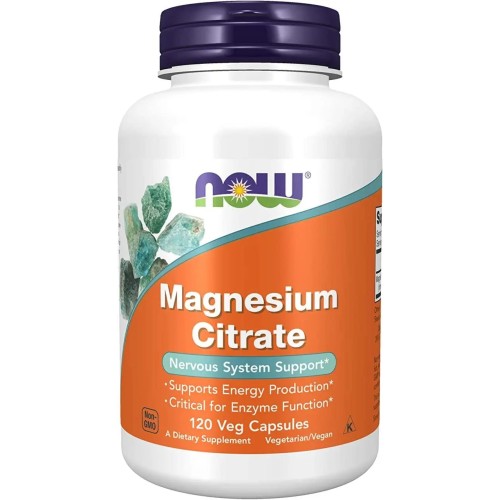 NOW Magnesium Citrate, 120 капс