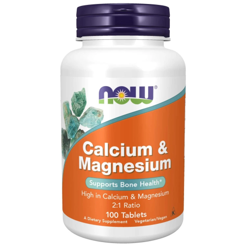 NOW Calcium & Magnesium, 100 таб