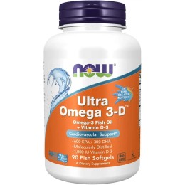 NOW Ultra Omega 3-D, 90 капс