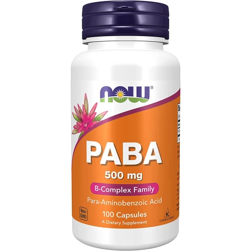 NOW PABA 500 мг, 100 капс